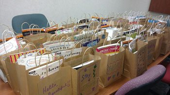 Teal Loving Care Chemotherapy Gift Bags OHC