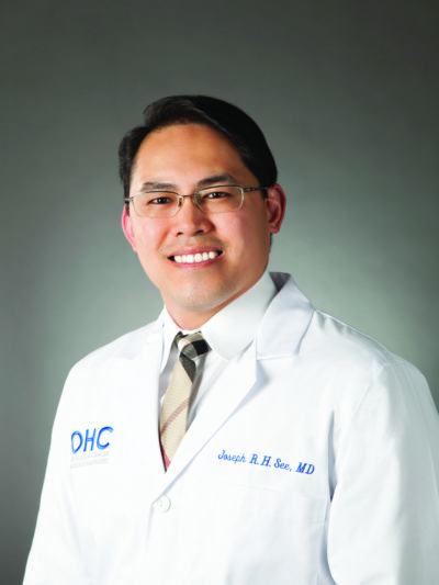 Joseph See MD OHC Medical Oncologist Lab Coat